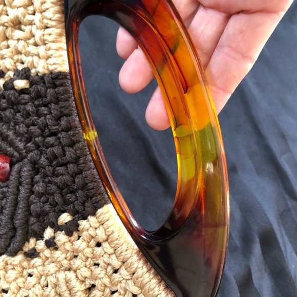 Vtg Handmade Macrame Purse - Picture 3 of 15